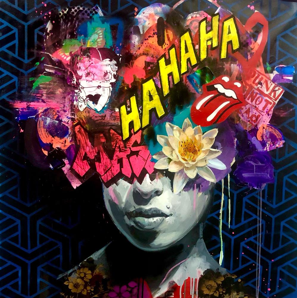 Zinsky - 'HaHaHa' - Framed Original Artwork