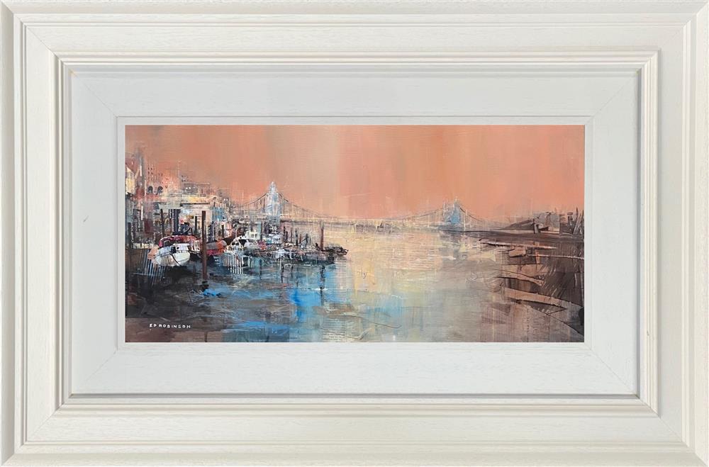 Ed Robinson - 'Hammersmith Bridge, London'  - Framed Original Artwork