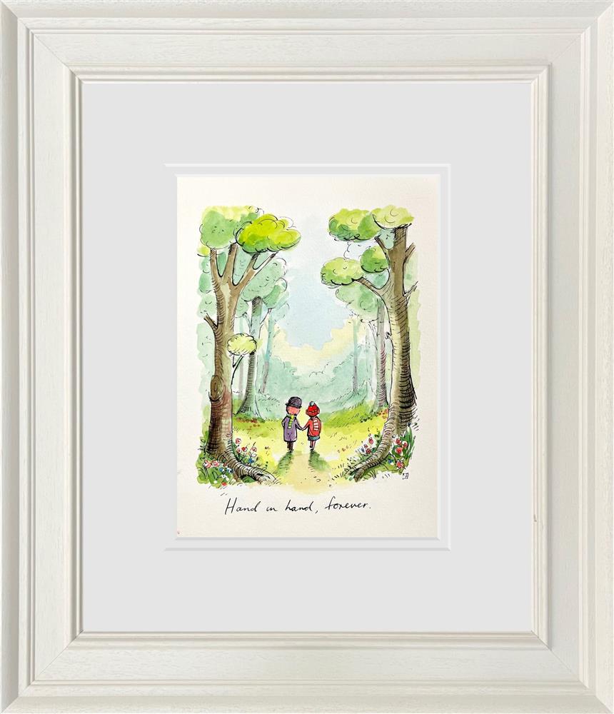Michael Abrams - 'Hand In Hand Forever' - Sketch - Framed Original Artwork