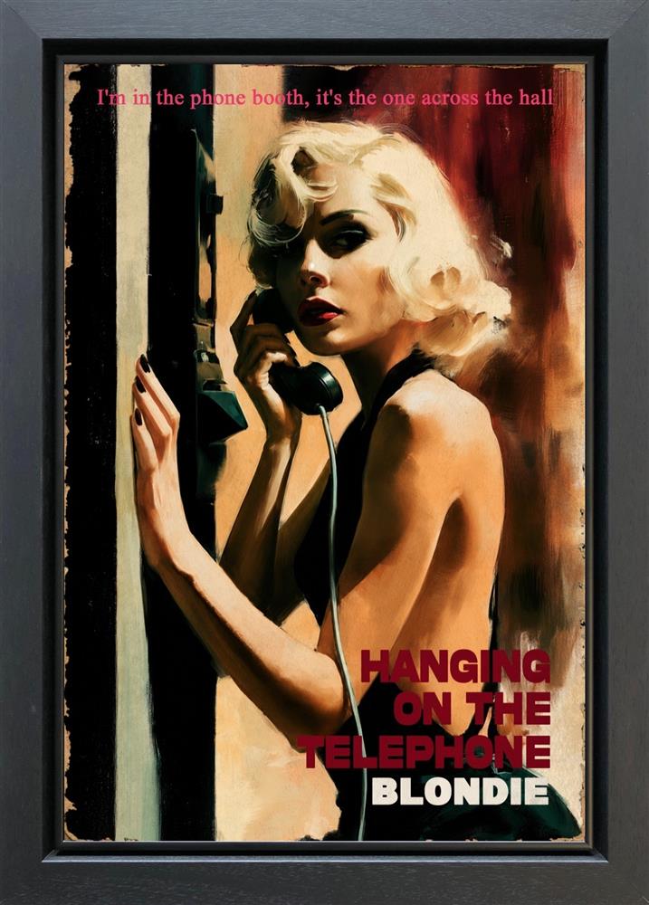 Linda Charles - 'Hanging On The Telephone' - Framed Original Artwork