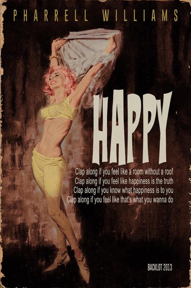 Linda Charles - 'Happy' - Framed Original Artwork