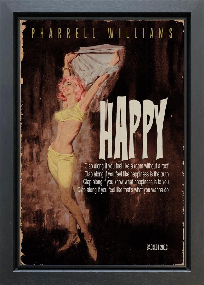 Linda Charles - 'Happy' - Framed Original Artwork