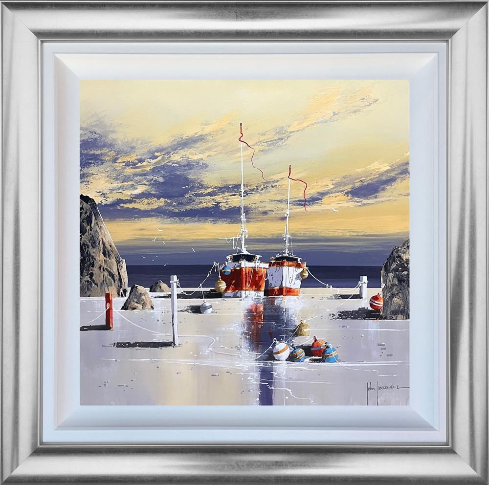 John Horsewell - 'Harbour At First Light' - Framed Original Artwork