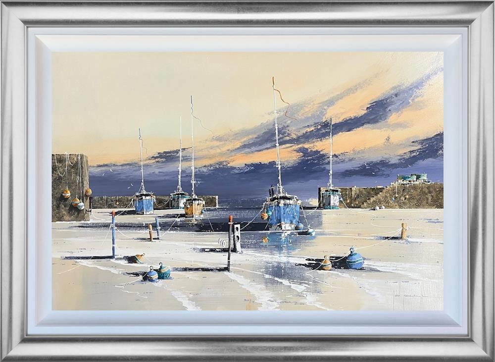 John Horsewell - 'Harbour Life' - Framed Original Artwork