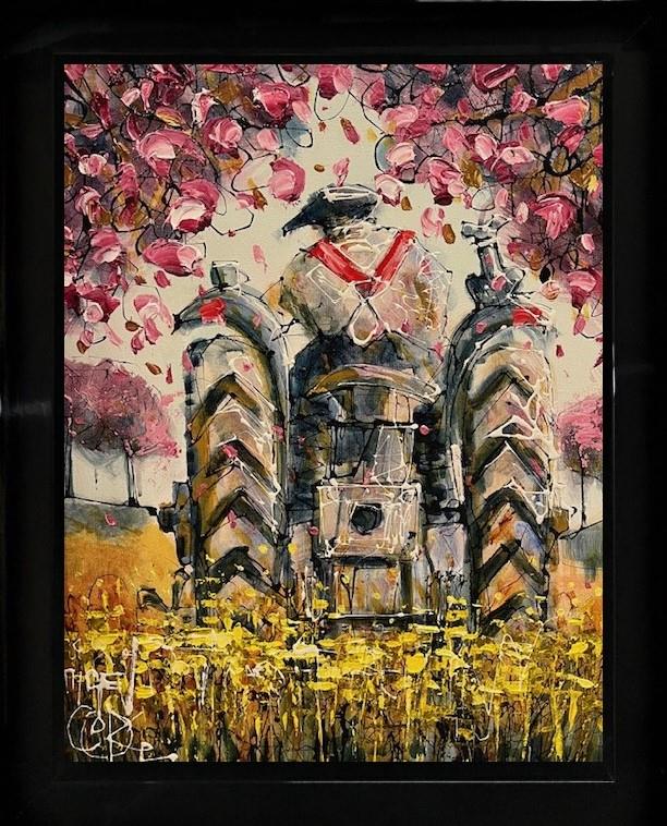 Nigel Cooke - 'Hard At Work' - Framed Original Artwork