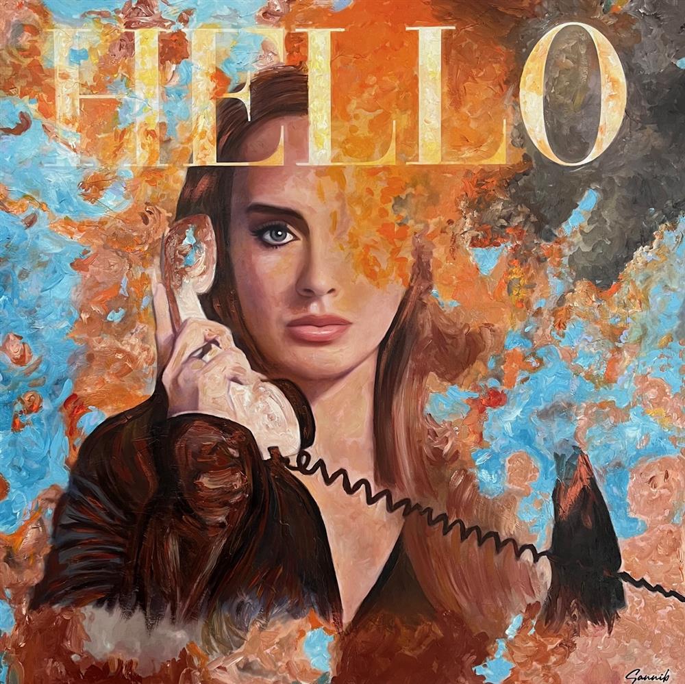 Sannib - 'Hello' - Framed Original Art