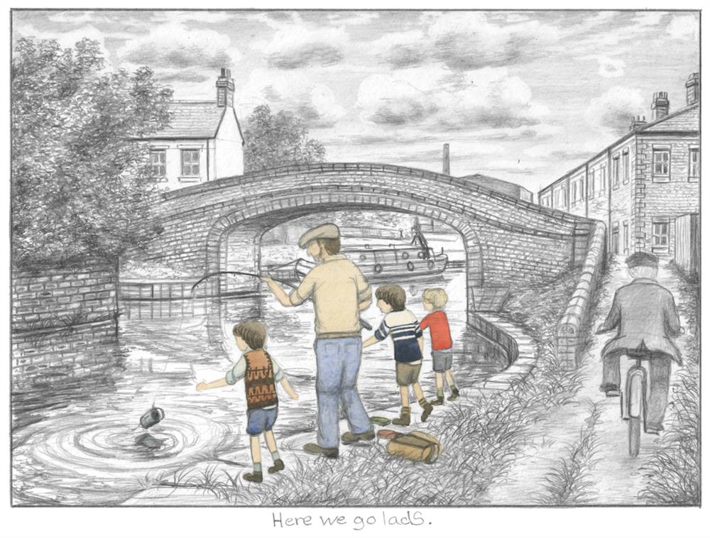 Leigh Lambert - 'Here We Go Lads - Sketch' - Framed Limited Edition