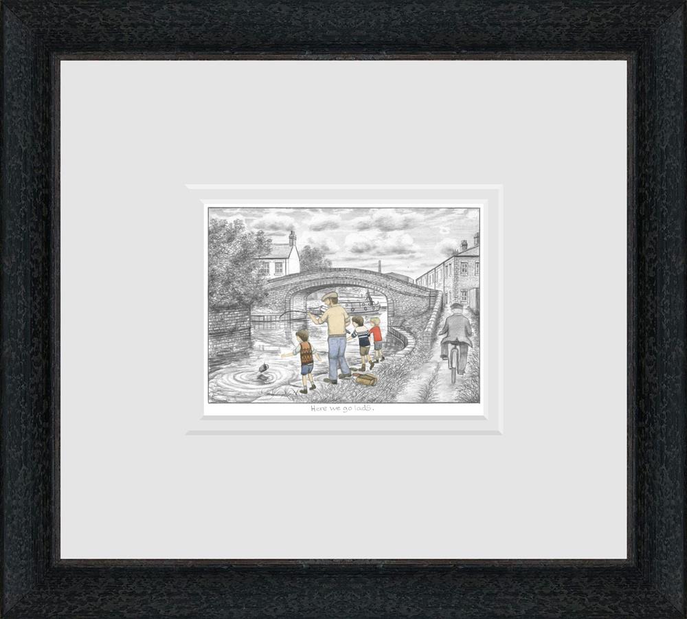 Leigh Lambert - 'Here We Go Lads - Sketch' - Framed Limited Edition