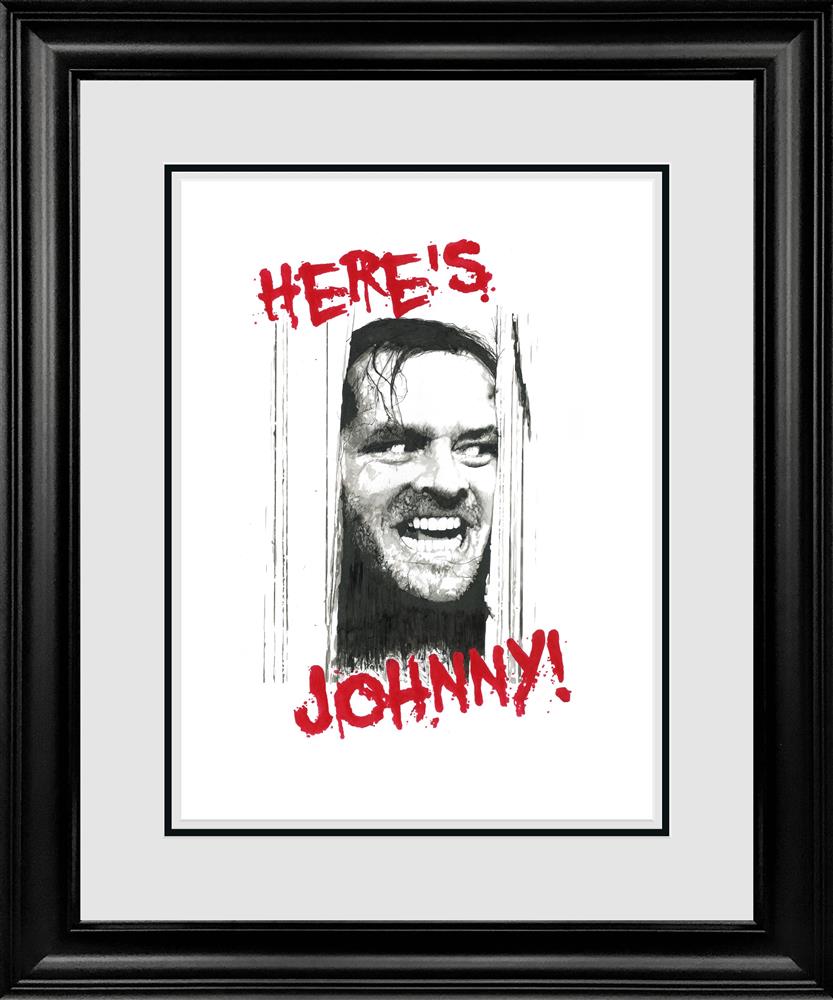 Scott Tetlow - 'Here's Johnny' - Framed Original Artwork