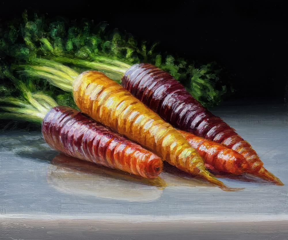 Tony Owens - 'Heritage Carrots' - Framed Original Artwork