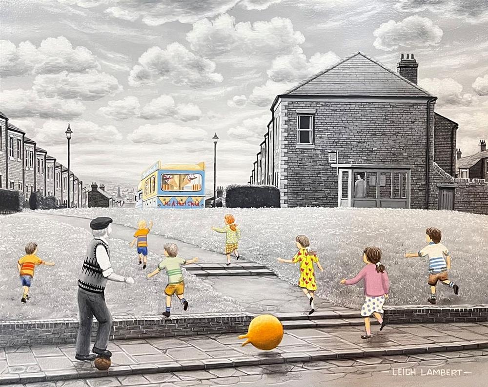 Leigh Lambert - 'He's Getting Away'  - Framed Original Artwork