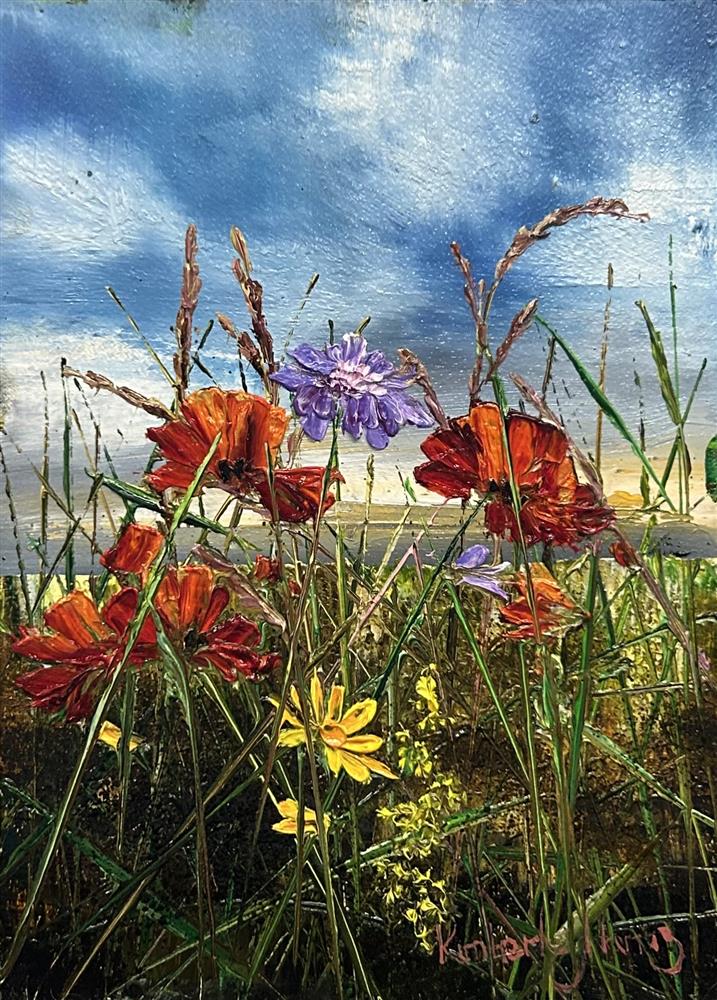 Kimberley Harris - 'High Noon In The Grass' - Miniature series - Framed Original Art