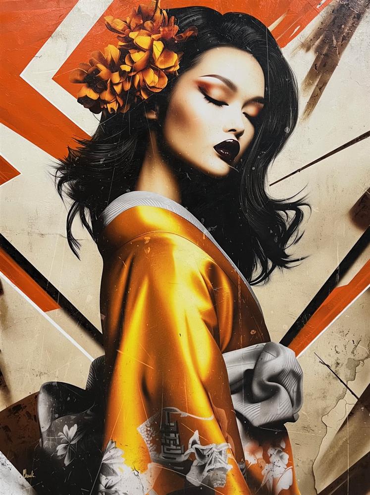 Chuck - 'Hiiro Miko' - Framed Original Art