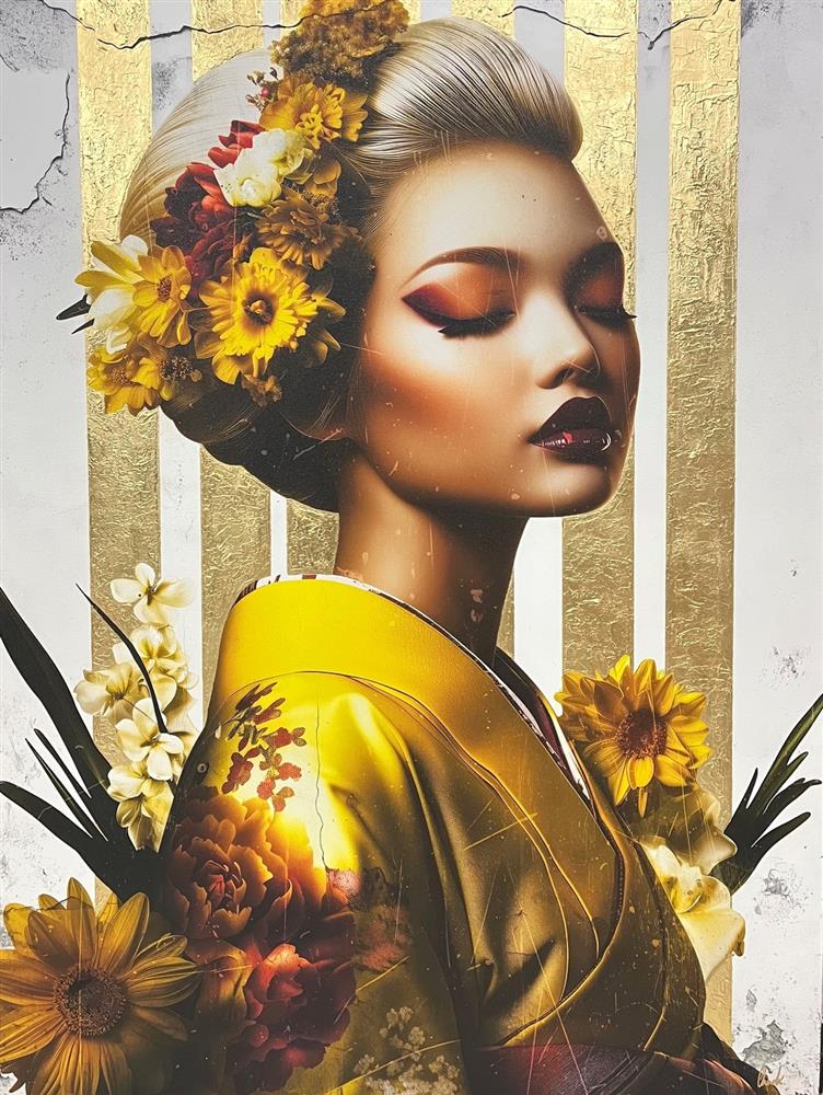 Chuck - 'Himawari no Michi' - Framed Original Art