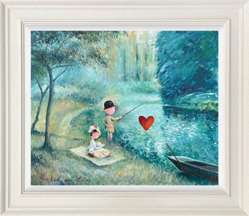 Michael Abrams - 'Hooked On Love' - Framed Original Art