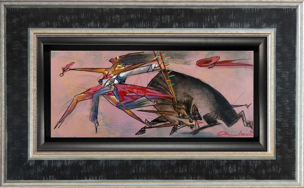 Andrei Protsouk - 'Horny Bull' - Framed Original Art
