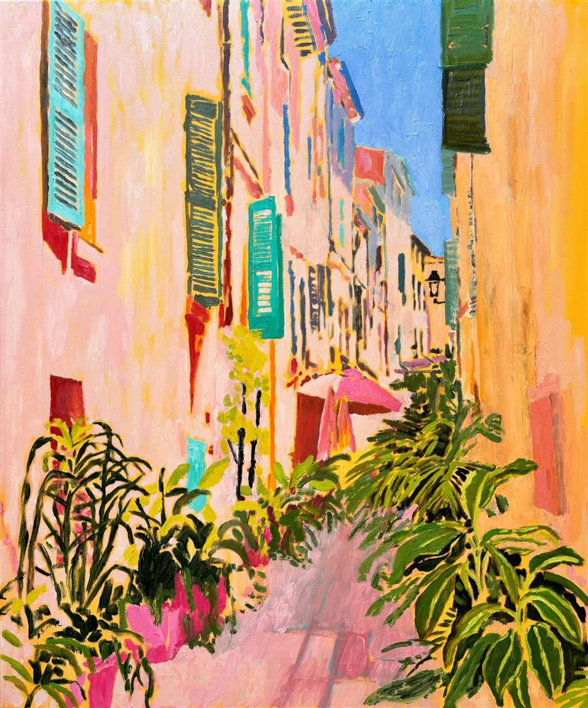 Leila Barton - 'Hot Summer I' - Framed Original Artwork