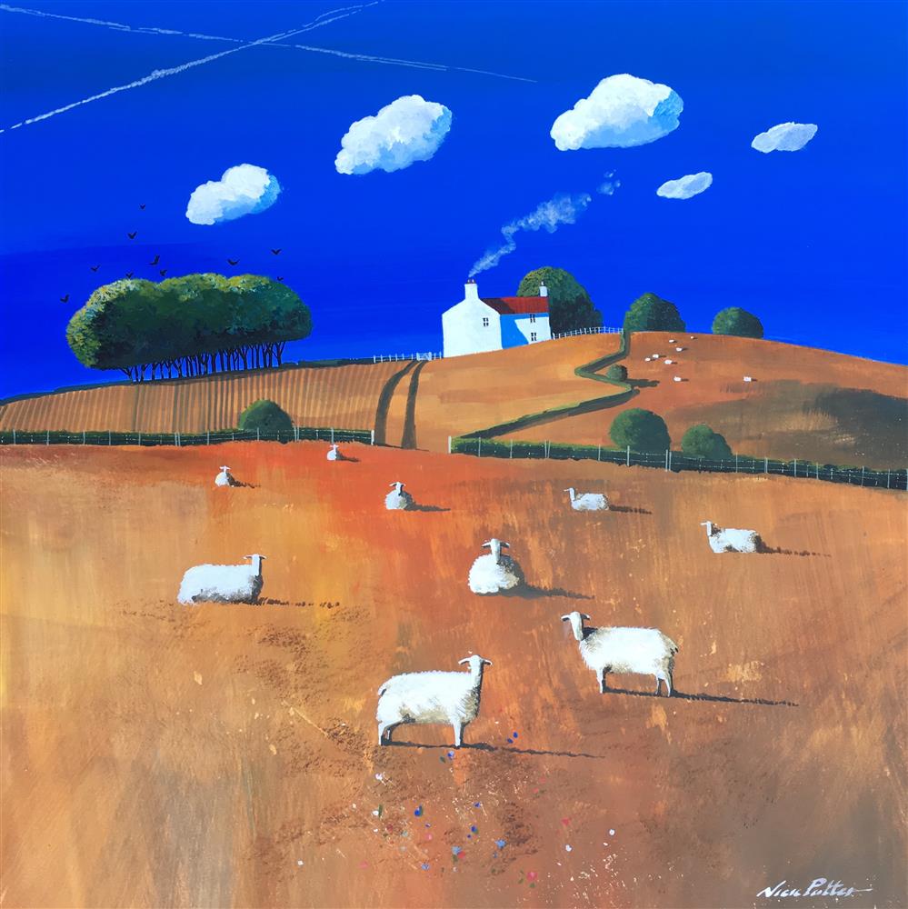 Nick Potter - 'House On The Hill' - Framed Original Artwork