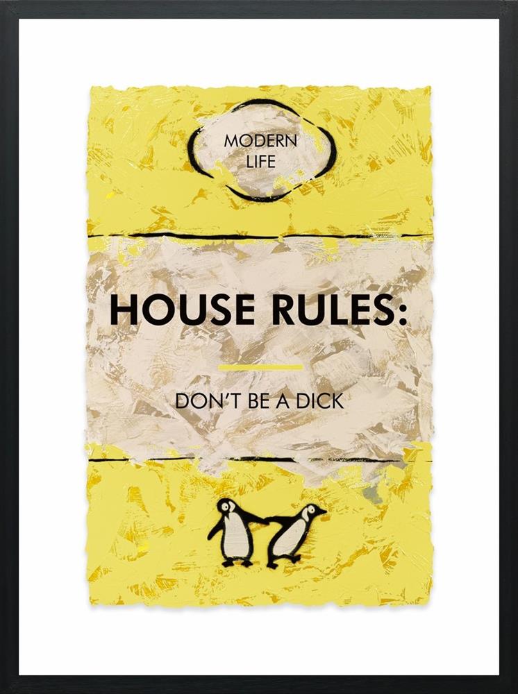 Hue Folk - 'House Rules' - Framed Limited Edition
