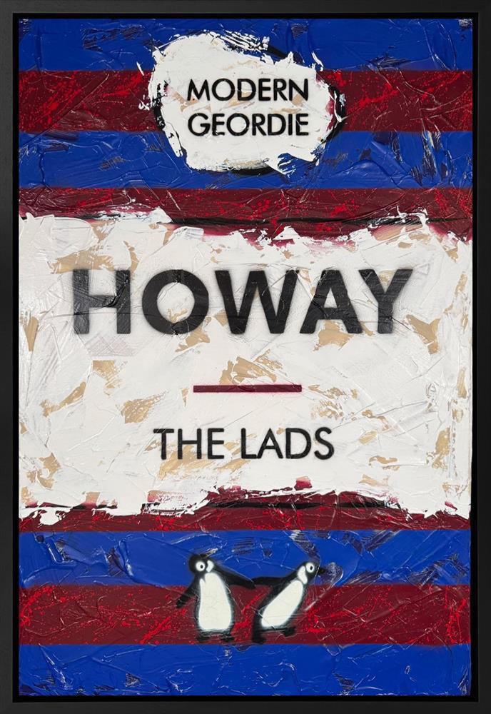 Hue Folk - 'Howay The Lads' - Framed Original Artwork