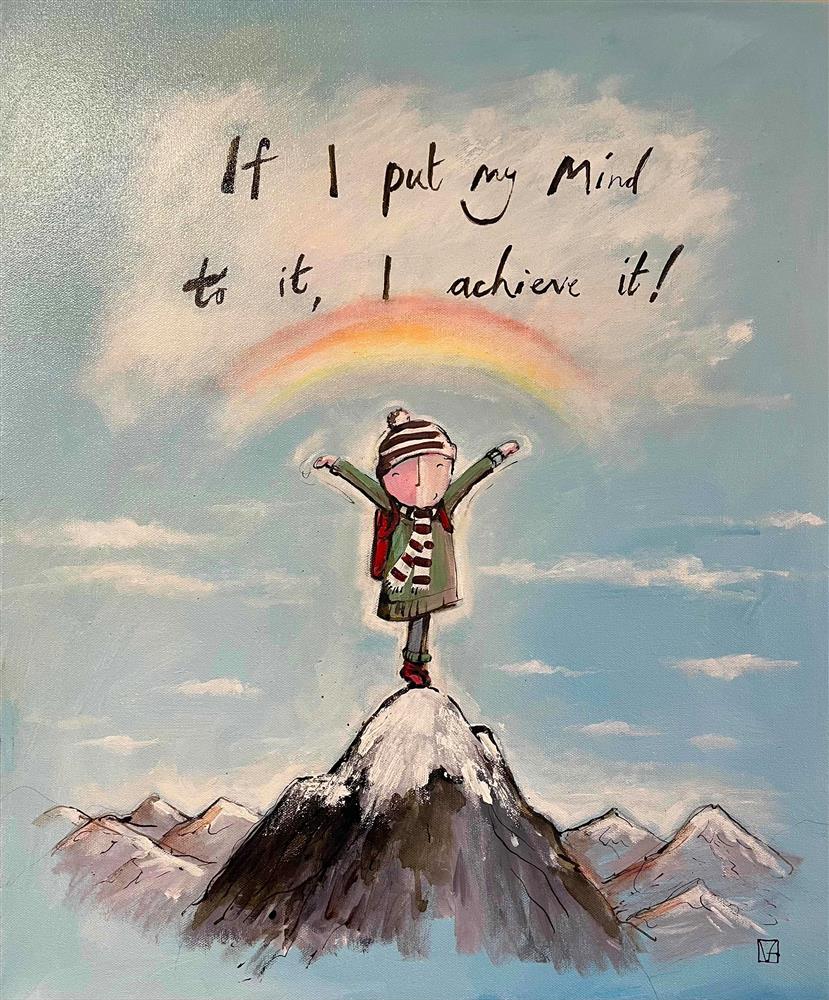 Michael Abrams - 'I Achieve It' - Framed Original Art