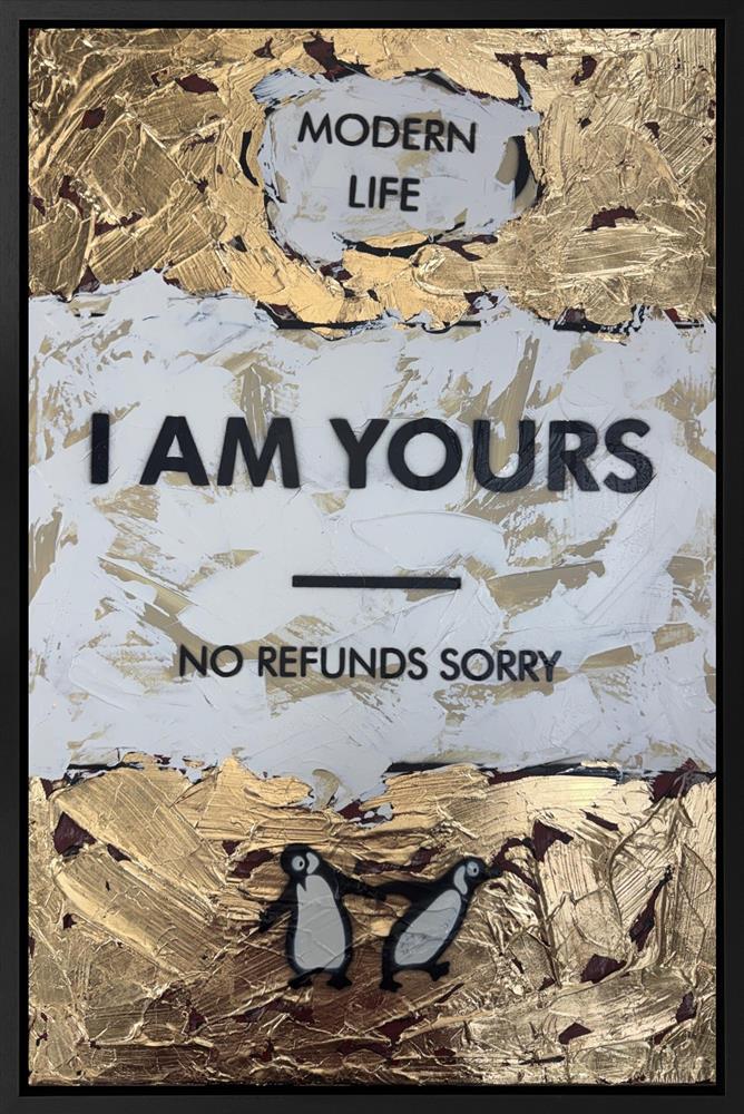 Hue Folk - 'I Am Yours - Gold Leaf' - Framed Original Artwork