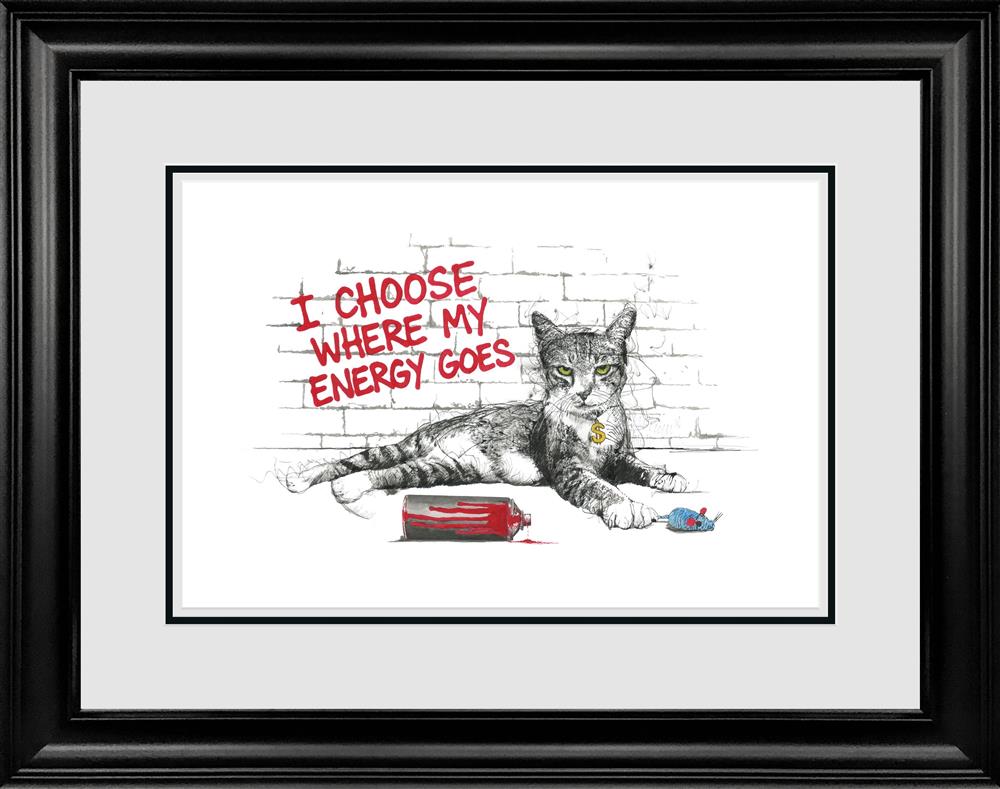 Scott Tetlow - 'I Choose Where My Energy Goes' - Framed Original Artwork