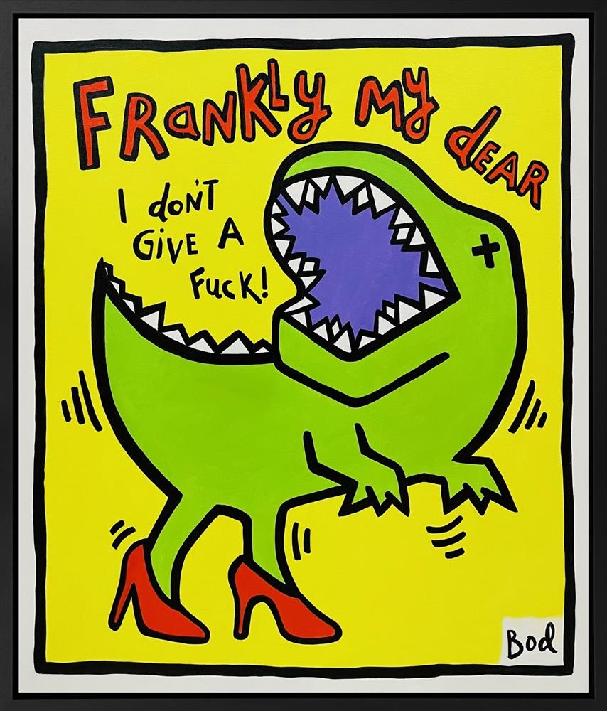 Michael Abrams - 'I Don't Give A - Bod Series' - Framed Original Artwork