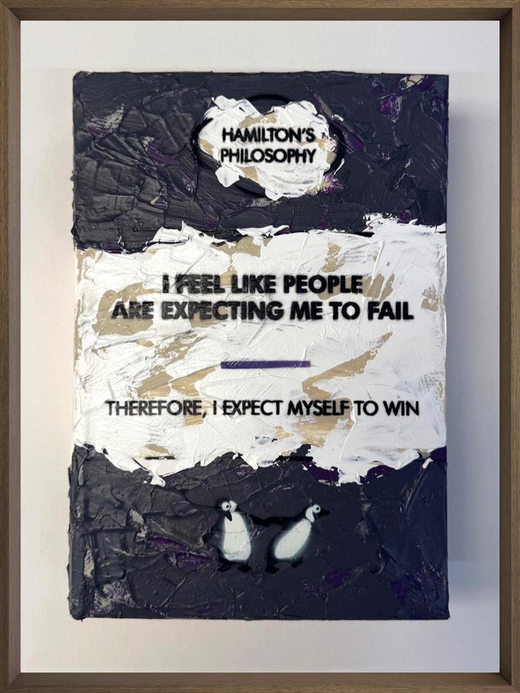 Hue Folk - 'I Expect Myself To Win- Storybook' - Framed Original Artwork