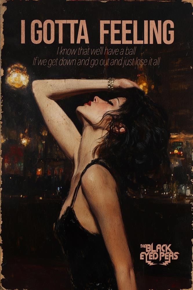 Linda Charles - 'I Gotta Feeling' - Framed Original Artwork