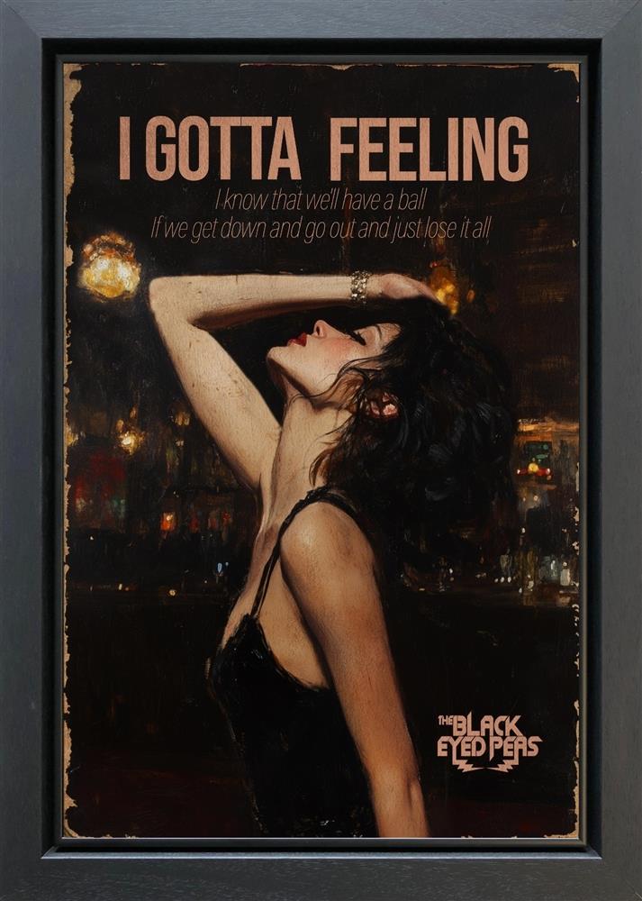 Linda Charles - 'I Gotta Feeling' - Framed Original Artwork