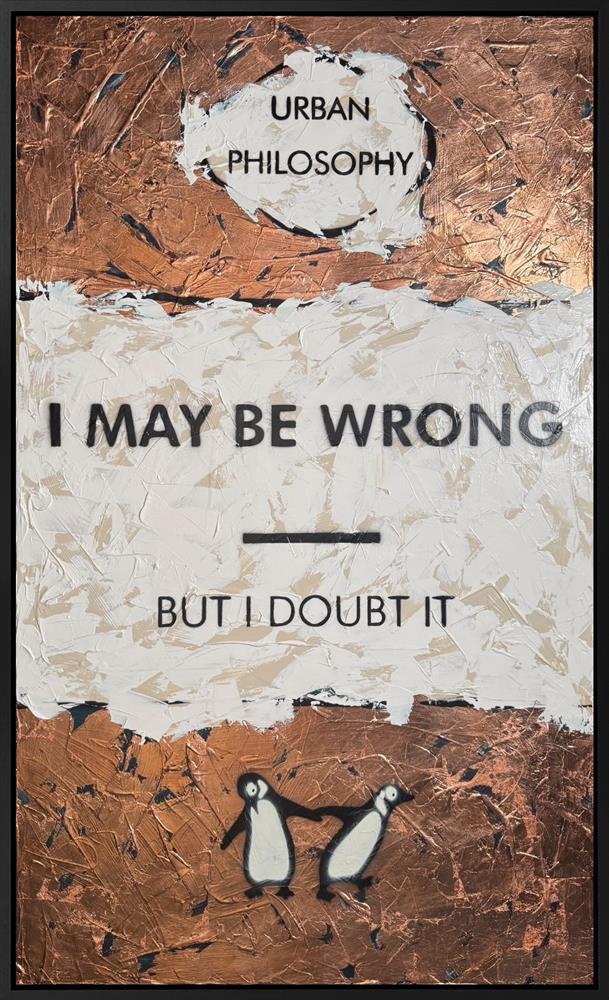 Hue Folk - 'I May Be Wrong  - XL' - Framed Original Artwork