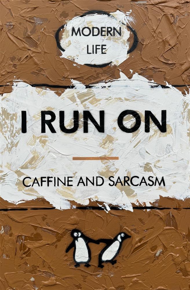 Hue Folk - 'I Run On...' - Framed Original Artwork