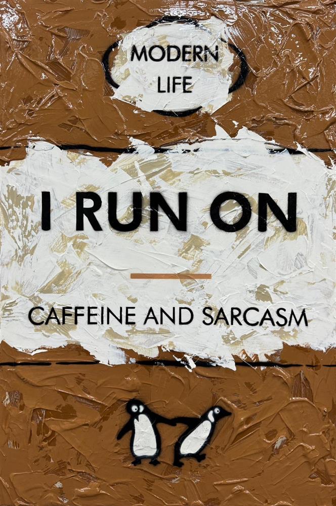 Hue Folk - 'I Run On...' - Framed Original Artwork