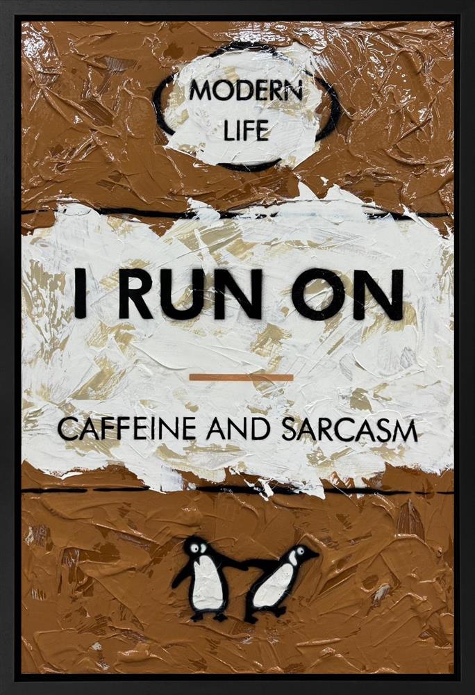 Hue Folk - 'I Run On...' - Framed Original Artwork