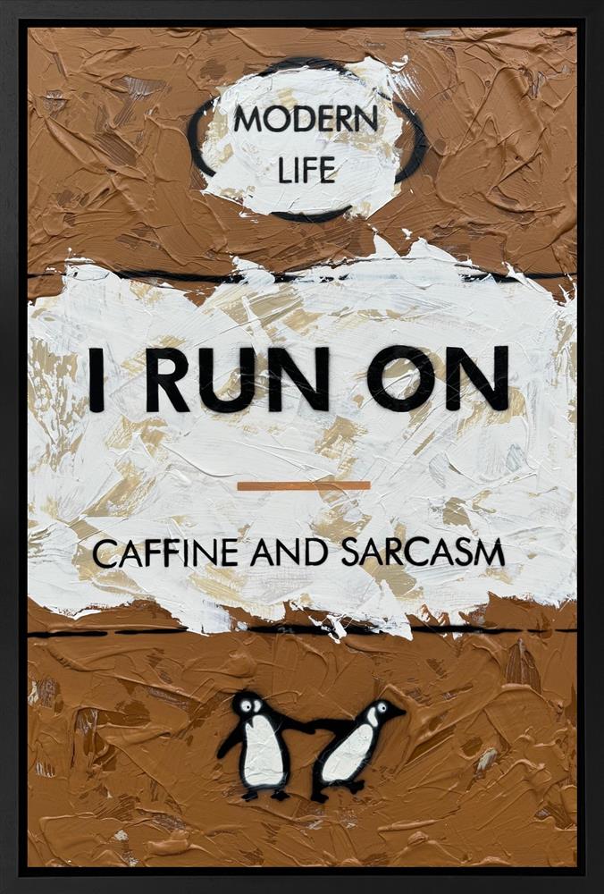 Hue Folk - 'I Run On...' - Framed Original Artwork