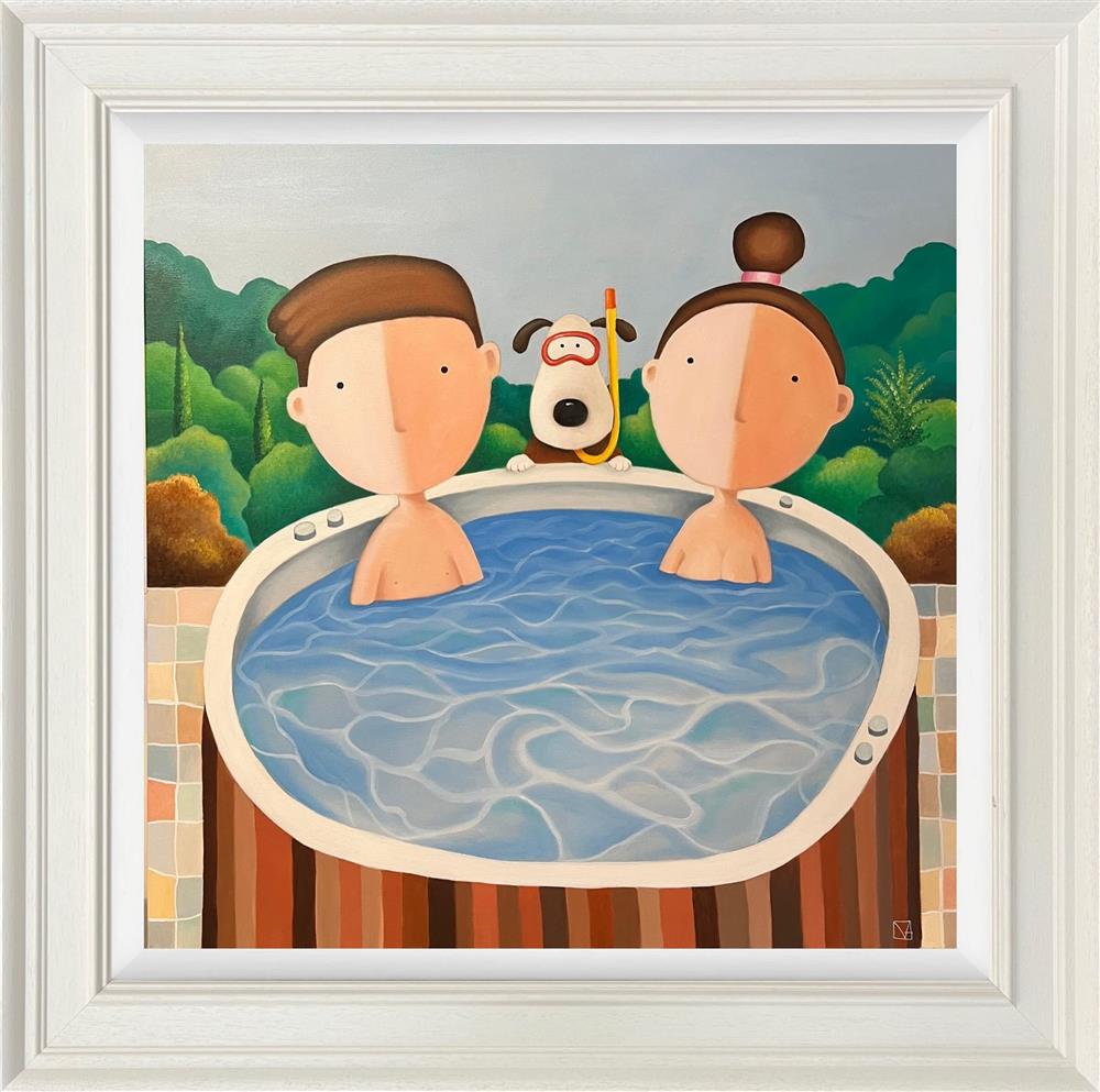 Michael Abrams - 'I Think He Wants To Get In' - Framed Original Artwork