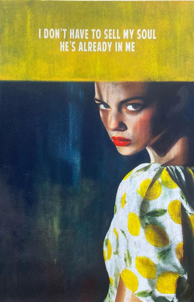 Linda Charles - 'I Wanna Be Adored - ReMastered' - Framed Original Artwork