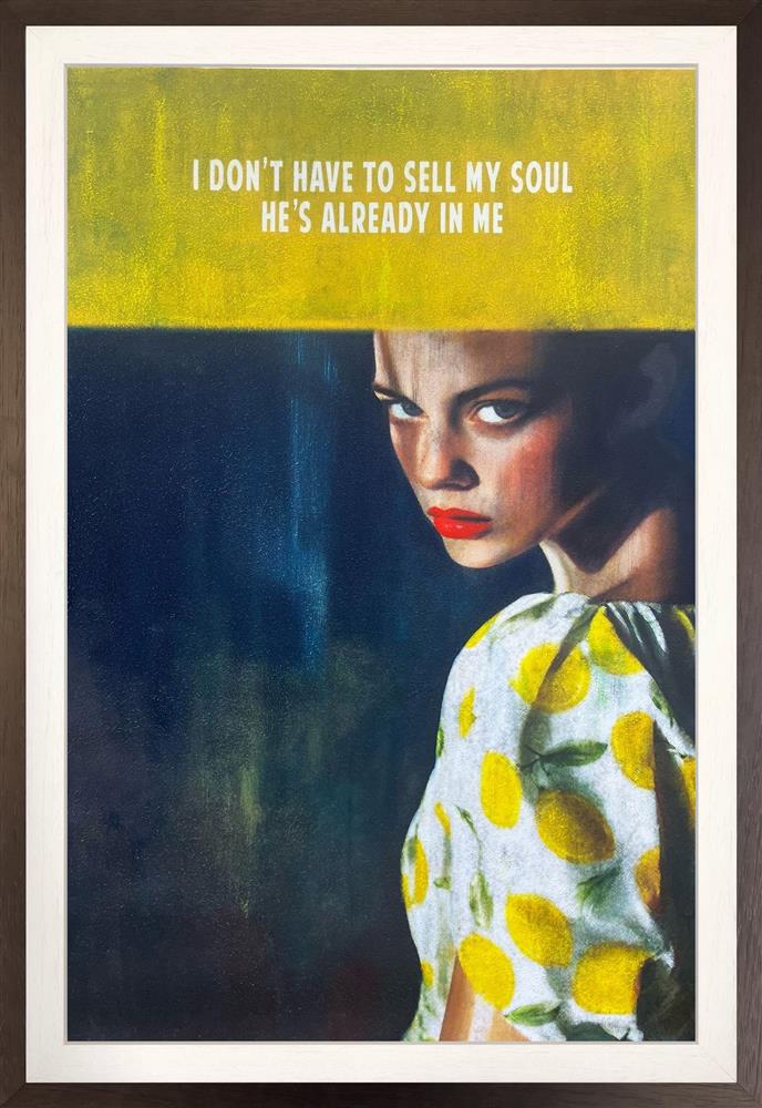 Linda Charles - 'I Wanna Be Adored - ReMastered' - Framed Original Artwork