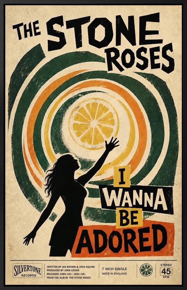 Linda Charles - 'I Wanna Be Adored - ReSouled Canvas' - Framed Original Artwork