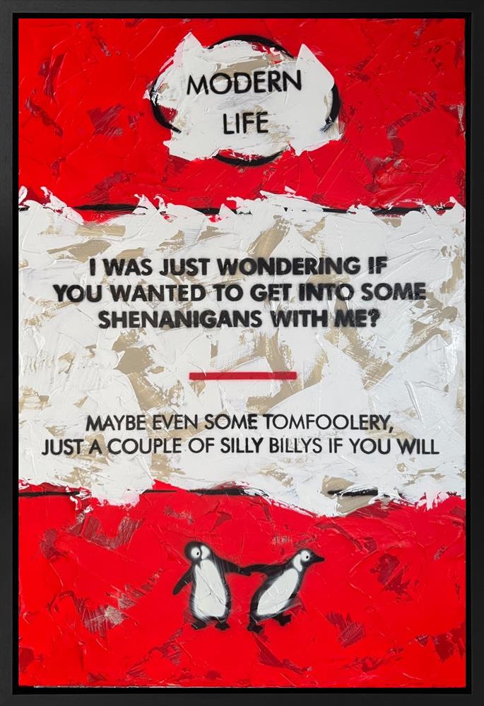 Hue Folk - 'I Was Just Wondering' - Framed Original Artwork