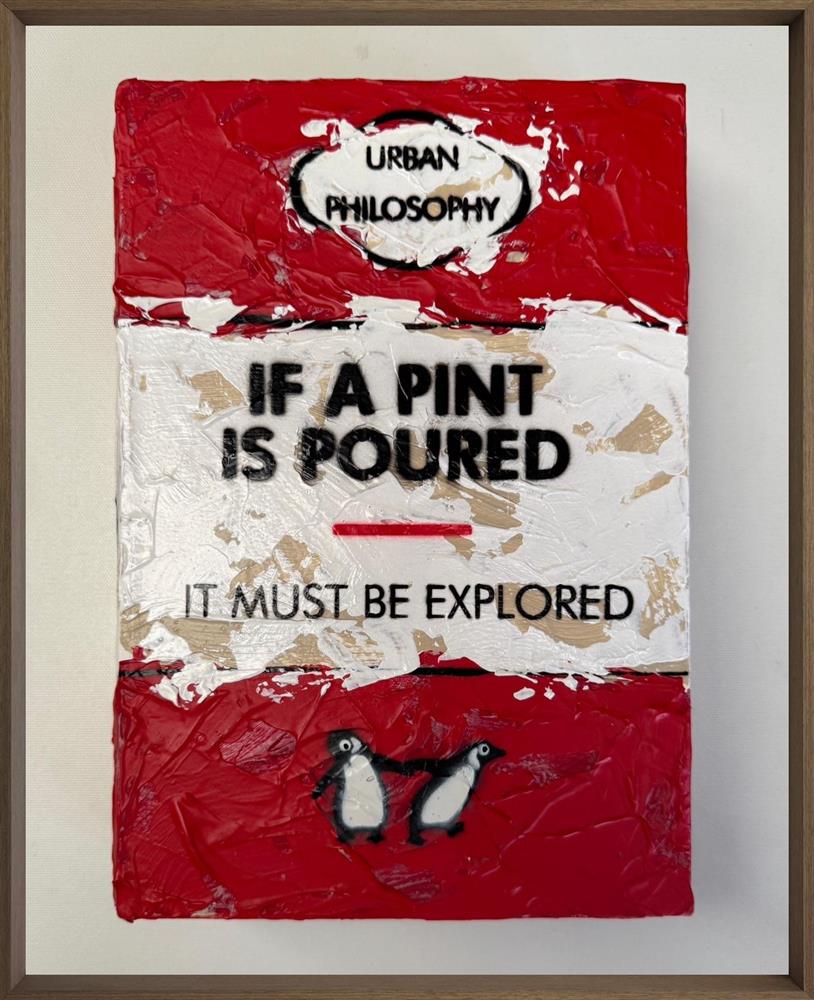 Hue Folk - 'If A Pint Is Poured - Storybook' - Framed Original Artwork