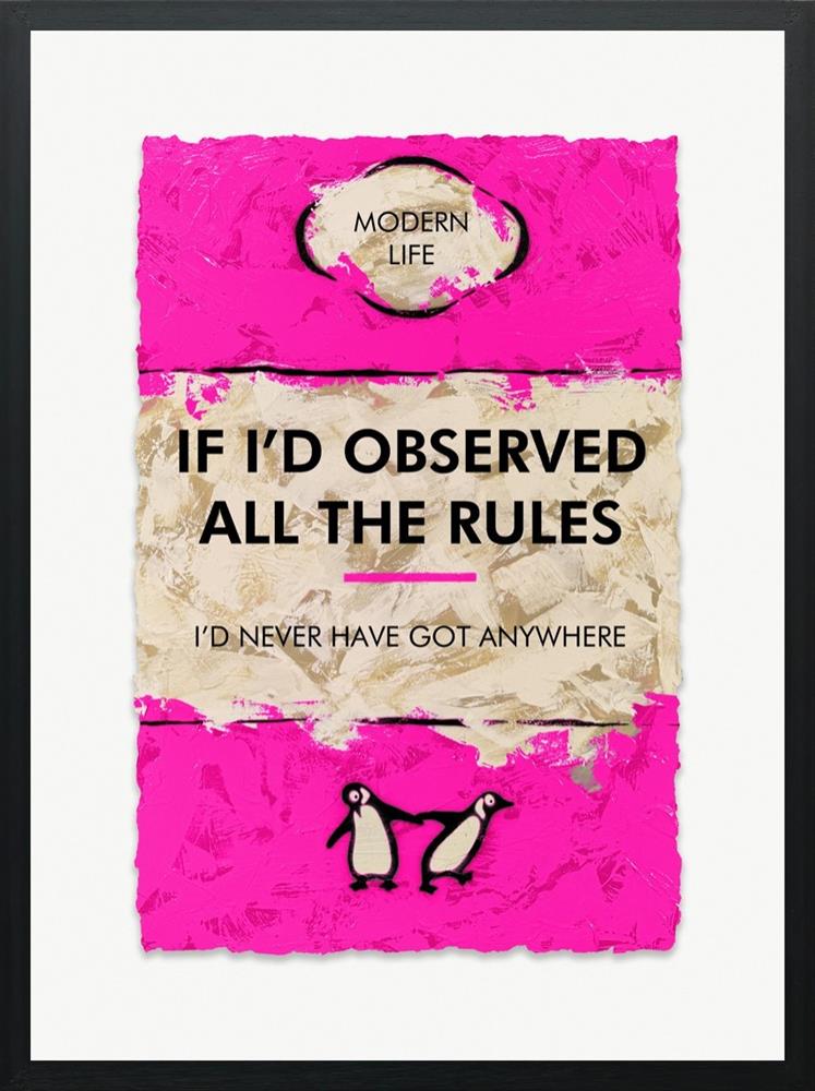 Hue Folk - 'If I'd Observed All The Rules' - Framed Limited Edition