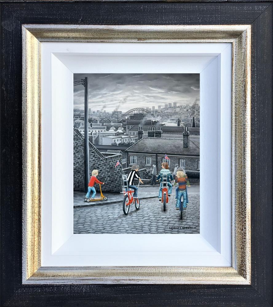 Leigh Lambert - 'I'II Race Ye Doon To The River'  - Framed Original Artwork