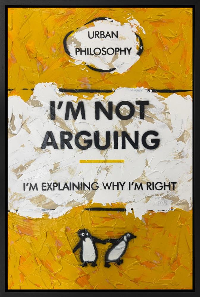 Hue Folk - 'I'm Not Arguing ' - Framed Original Artwork