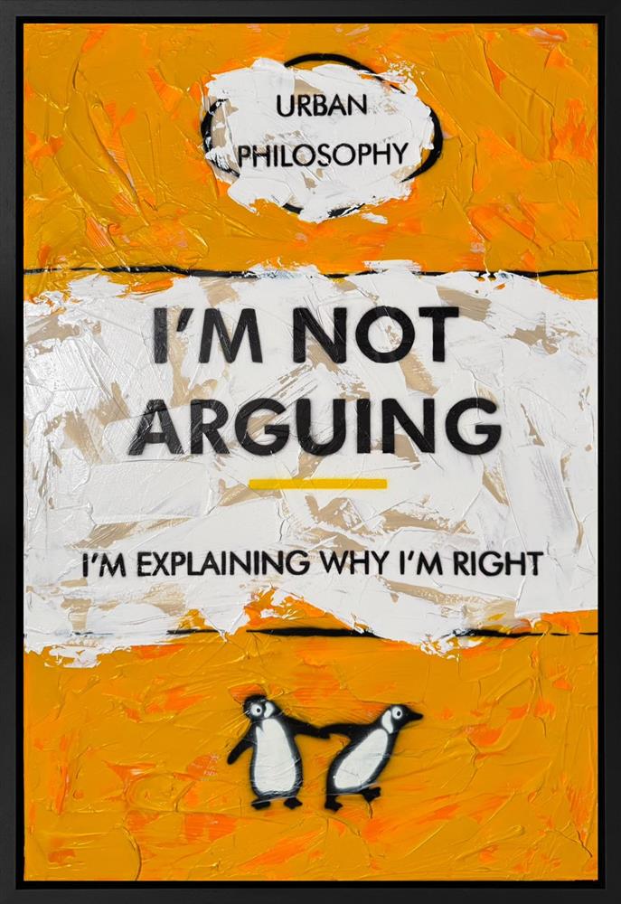 Hue Folk - 'I'm Not Arguing' - Framed Original Artwork