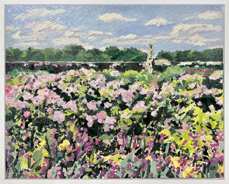 Leila Barton - 'In The Rose Gardens' - Framed Original Artwork