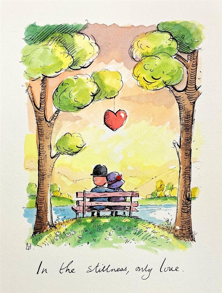 Michael Abrams - 'In The Stillness, Only Love' - Sketch - Framed Original Art