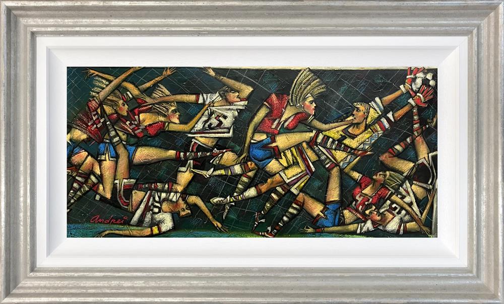 Andrei Protsouk - 'It's A Goaaaal!' - Framed Original Art
