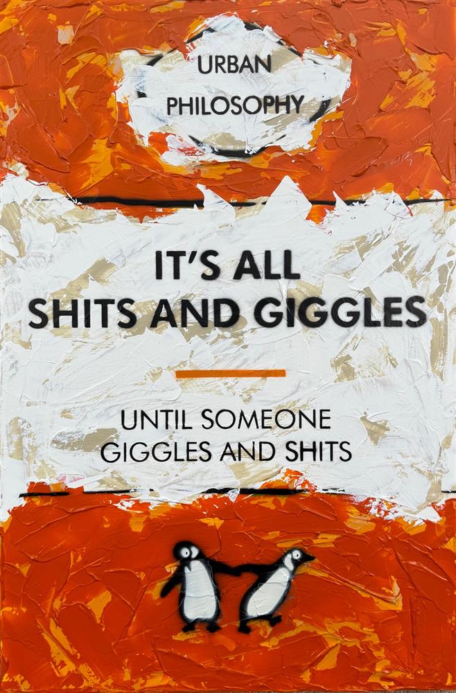 Hue Folk - 'It's All Shits And Giggles' - Framed Original Art